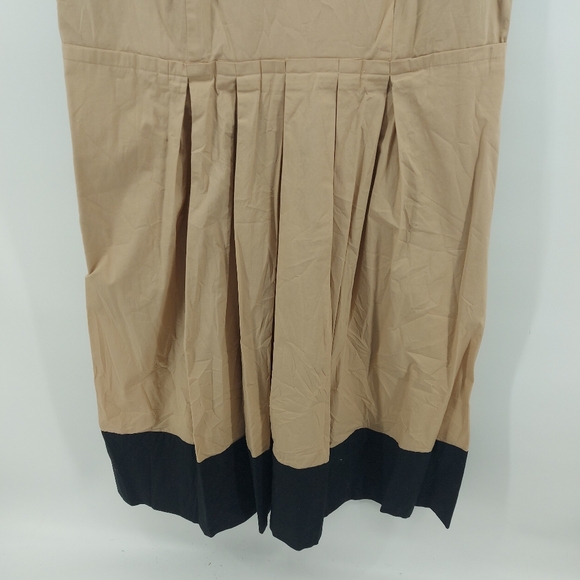 Talbots Fit and Flare Midi Pleated Dress  Size 12 - Picture 2 of 7